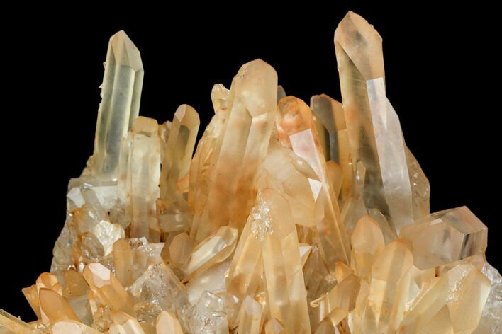 Tangerine Quartz Crystal Cluster - Madagascar #107077